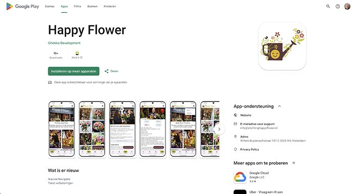 App in the Google Playstore